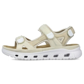 Sandalias cómodas velcro Rieker W RKR691 beige 13
