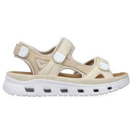 Sandalias cómodas velcro Rieker W RKR691 beige 21