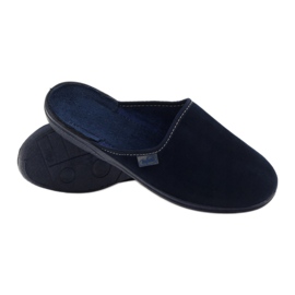 Pantuflas de pana azul marino Befado 201Q033 4