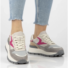 Filippo DP7070/25 zapatillas de cuero beige 2
