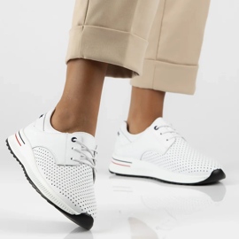 Filippo DP6022/25 zapatillas de cuero blanco 6