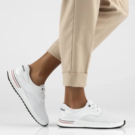Filippo DP6022/25 zapatillas de cuero blanco 9