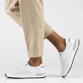 Filippo DP6022/25 zapatillas de cuero blanco 10