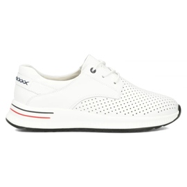 Filippo DP6022/25 zapatillas de cuero blanco 1