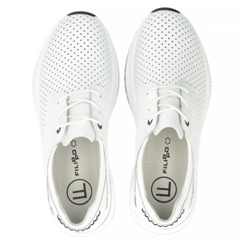 Filippo DP6022/25 zapatillas de cuero blanco 2