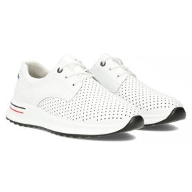 Filippo DP6022/25 zapatillas de cuero blanco 3