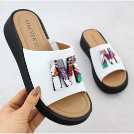 Zapatillas blancas para mujeres Vinceza 66623 blanco 1