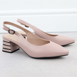 Bombas para mujeres en un tacón decorativo Pink Vinceza 62217 rosado 2