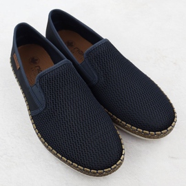 Zapatos para hombres insertados alpargrilles azul marino rieker b5265-14 2