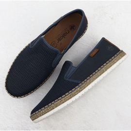 Zapatos para hombres insertados alpargrilles azul marino rieker b5265-14 4