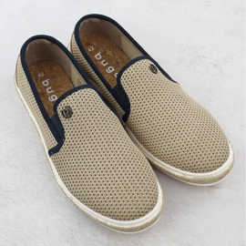 Los zapatos para hombres resbalaron en Bugatti 321-Asp61-6900 EMPADRILLES beige 2