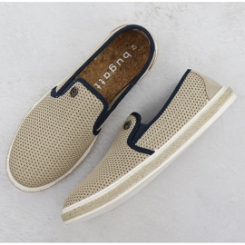 Los zapatos para hombres resbalaron en Bugatti 321-Asp61-6900 EMPADRILLES beige 3