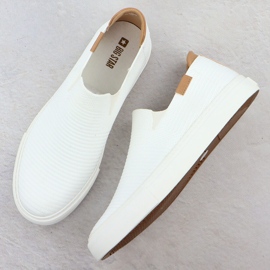 Las zapatillas textiles se deslizan en Białe Big Star RR274717 blanco 3