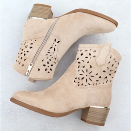 Vinceza Botas de pura femenina beige beige vincza 58452 3