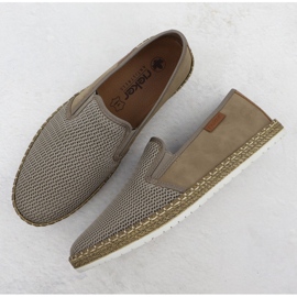 Zapatos para hombres insertados beige rieker b5265-65 4
