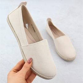 EMPADRILLES Mujeres de gamuza insertada Potocki PY16332 beige 1