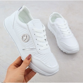 Zapatos deportivos femeninos Potocki blanco Py16342 1
