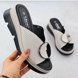 S.Barski Flip Flip Flip Flip Openwork Beige S. Barski LR51-662 1