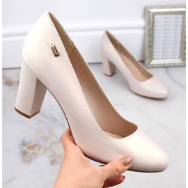 Bombas en el puesto Sergio Leone W SK193B beige perla 5