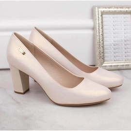 Bombas en el puesto Sergio Leone W SK193B beige perla 10