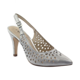 Zapatos de salón Caprice mujer 29612 gris 1