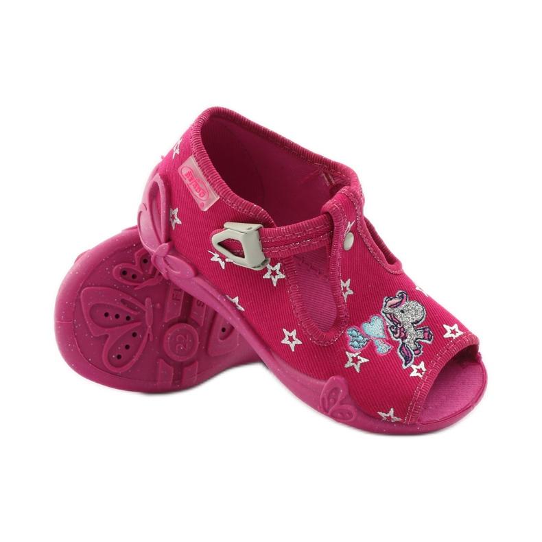 Zapatillas befado para niños zapatillas 213p102 rosa gris 3