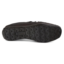 Olivier Zapatos para hombres mocasines de cuero insertados 306 kz marrón 6