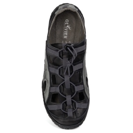 Olivier Zapatos de bicicleta de cuero para hombres 262 kz negro 6