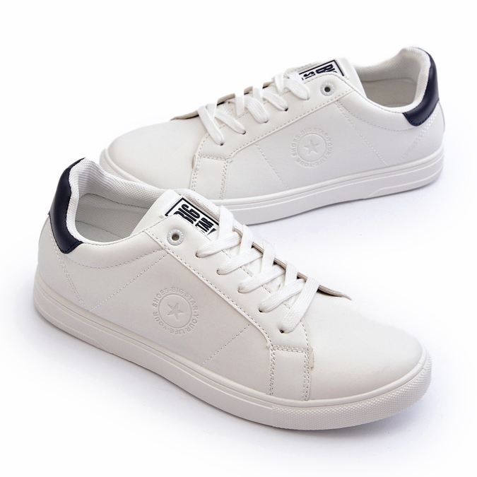 Zapatillas Bajas para Hombre Piel Ecológica Big Star NN174282 Blanco 2