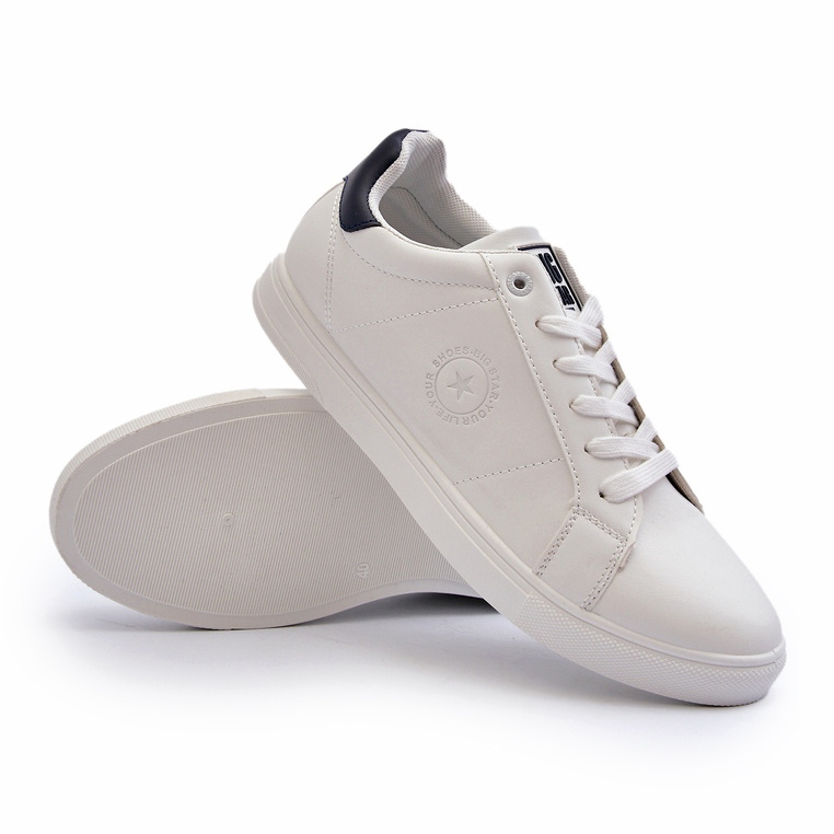 Zapatillas Bajas para Hombre Piel Ecológica Big Star NN174282 Blanco 3