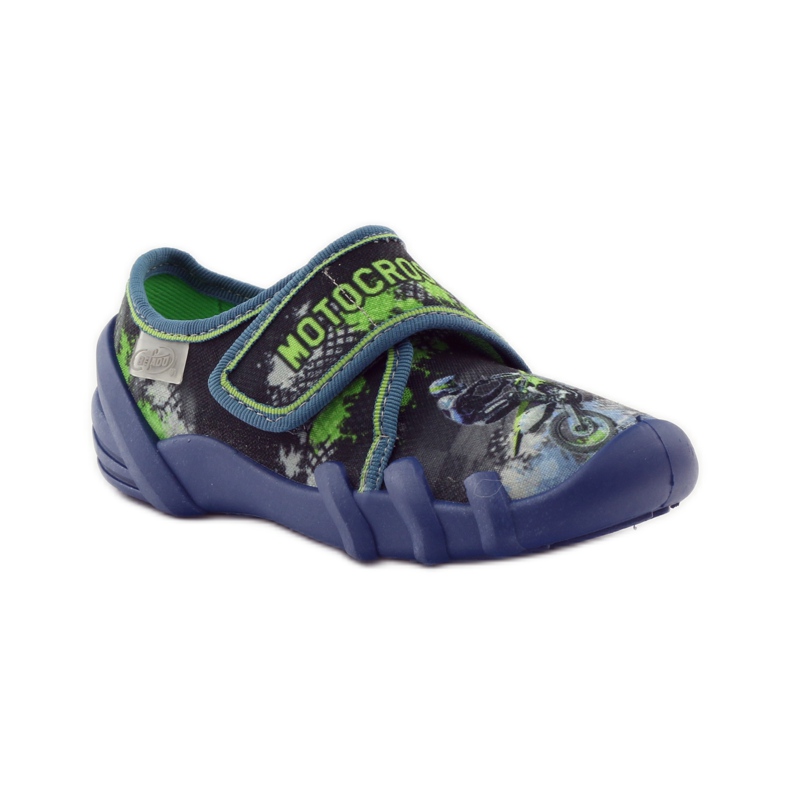 Befado zapatos infantiles babuchas deportivas 273x226 azul marino verde 1