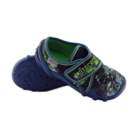 Befado zapatos infantiles babuchas deportivas 273x226 azul marino verde 3