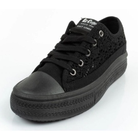 Lee Cooper LCW-23-44-1618L Zapatos de encaje negro zapatillas 2