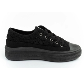Lee Cooper LCW-23-44-1618L Zapatos de encaje negro zapatillas 3