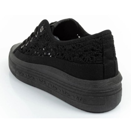 Lee Cooper LCW-23-44-1618L Zapatos de encaje negro zapatillas 4