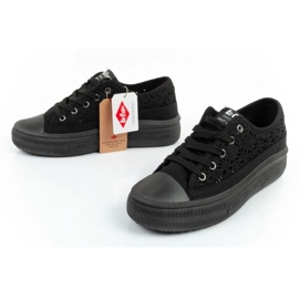 Lee Cooper LCW-23-44-1618L Zapatos de encaje negro zapatillas 7
