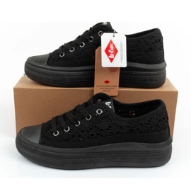 Lee Cooper LCW-23-44-1618L Zapatos de encaje negro zapatillas 9