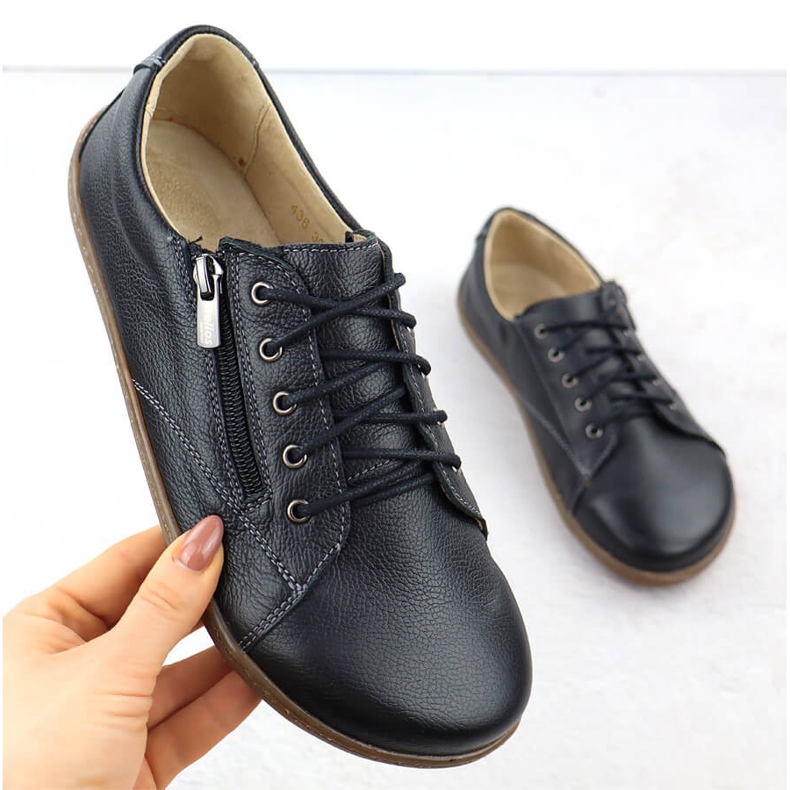 Helios Zapatos de cuero para mujeres descalzo negro 1 Helios Zapatos de cuero para mujeres descalzo negro 1