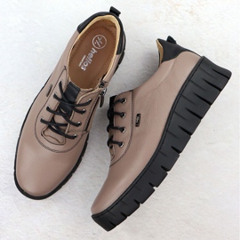 Zapatos de cuero para mujeres para caqui helios 420 marrón 3