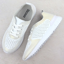 Białe Artiker 56C1036 zapatos deportivos de cuero abiertos blanco 3