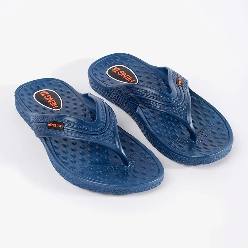 Blue Men's Flip -flops azul 1