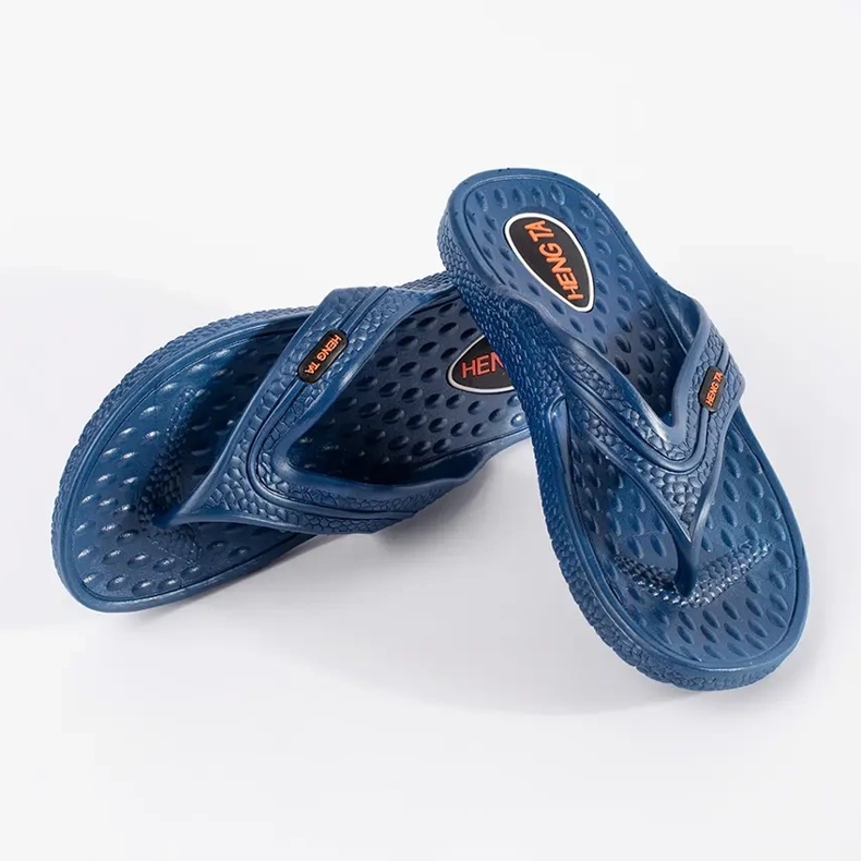 Blue Men's Flip -flops azul 2