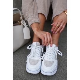 Zapatillas de deporte para mujeres con un patrón blanco 4