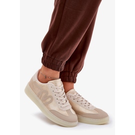 Zapatos deportivos ecológicos ecológicos de oro beige dorado 2