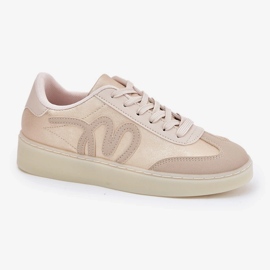 Zapatos deportivos ecológicos ecológicos de oro beige dorado 4