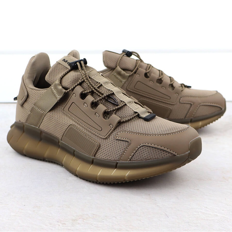 Zapatos deportivos masculinos marrones mcArthur mc4 verde 1