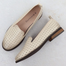Zapatos de trabajo de mujer Lords Beige Potocki SZ12592 3