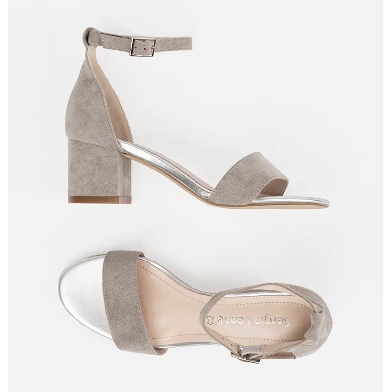 Sandalias en el poste de Sergio Leone gris 1