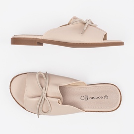 Goodin Colgajo de beige con un arco 4