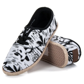 Mckeylor zapatillas BLACK &amp; WHITE atadas blanco negro 3